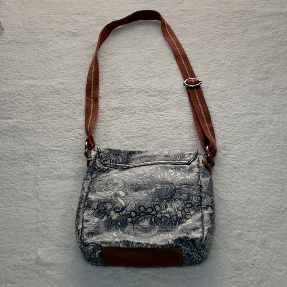 Sakroots Floral Messenger Bag - Brown and Gray - Picture 4 of 4